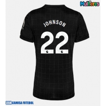 Camisa de Futebol Tottenham Hotspur Brennan Johnson #22 Equipamento Secundário Mulheres 2025-26 Manga Curta